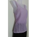 Lilac Knitted Vest Size 6