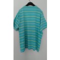 Green Striped T shirt by Easy Size XL