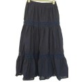 Navy Blue Skirt With Lace detail by Freedom Sise Large