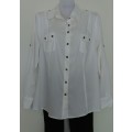 White Fitted Shirt by Woolworths size 16