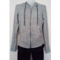 Grey Hooded Jacke with Zip by Woolworths