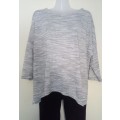 Grey Relaxed Fit Top by Real Clothing Size Large