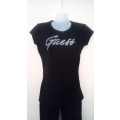 Fitted Black T shirt by Guess size Small