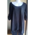 Black Flared Top by Real Clothing Size Large