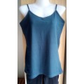 Navy Blue Camisole Top by Real Clothing New with Tags Size Large