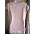 Dusky Pink T shirt By Woolworths Size Medium. Relaxed Weekends, Summer Vibes