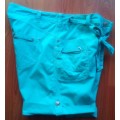 MILADYS Turquoise Cargo Shorts Size 18 / 42
