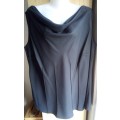 DONNA CLAIRE Classic Black Evening Top Size 22