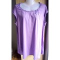 Purple T shirt Top By Penny C Size 18