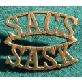S.A Corps of Signals Shoulder Title - worn WW2
