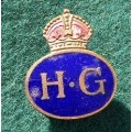 WW2 Home Guards Sweethearts Lapel Badge