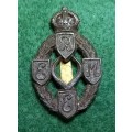 WW2 Royal Electrical & Mechanical Engineers Corps Plastic Economy Cap Badge