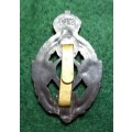 WW2 Royal Electrical & Mechanical Engineers Corps Plastic Economy Cap Badge