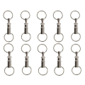 Lot`s of 10 detachable Steel keychains