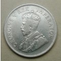 1929 union silver 2 1/2 Shillings in AVF