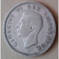 Scarce 1945 union silver shilling as per images