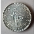 Nice 1959 union silver uncirculated shilling