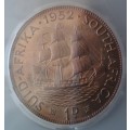 Nice 1952 union proof penny SANGS PF64 RD