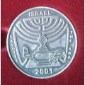 2000 Israel uncirculated set in cd case (Israel salutes the Ana)