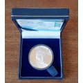 2007 Mandela proof silver R1 in case with certificate (1993 Nobel Laureate)