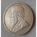 1892 ZAR Kruger silver shilling in VF