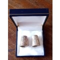 1981 Birmingham hallmark Charles/Diana royal wedding silver thimble set