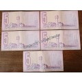 1990 Set of x5  old R5 notes
