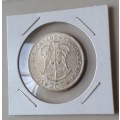 1964 van Riebeeck silver 20c