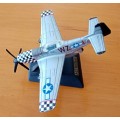 WW2 P51 Mustang diecast collectible plane set
