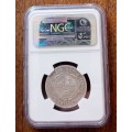 Rare 1893 ZAR Kruger silver 2 Shillings NGC VF Details