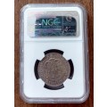 High grade 1932 union silver 2 Shillings NGC XF45