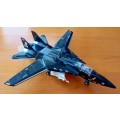 Realtoy battery operated fighter jet with rear propeller