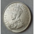 Superb 1936 union silver 2 1/2 Shillings in AU