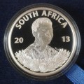 2013 Mandela proof silver R1 in case incl.certificate