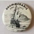 Vintage Drommedaris ship pin badge