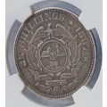 1897 ZAR Kruger silver 2 1/2 Shillings NGC VF30