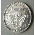 Nice 1954 union proof silver tickey