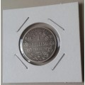 Very fine 1894 ZAR Kruger silver shilling
