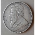 1896 ZAR Kruger silver shilling in VF