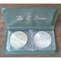 1969 Afrikaans/English lustrous uncirculated silver R1 set