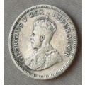 1927 Union silver sixpence as per images