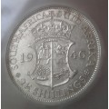 Rare 1946 union silver 2 1/2 Shillings SANGS AU55 (High grade)