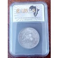 Higher grade 1896 ZAR Kruger silver 2 1/2 Shillings SANGS AU50