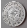 Nice 1937 Union silver sixpence