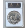 Nice 1955 Union silver 5 Shillings ANACS PF66 (High grade)