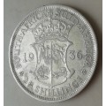 Nice 1936 union silver 2 1/2 Shillings in VF+