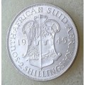 1945 Union silver 2 Shillings in lustrous UNC