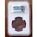 Nice 1924 union penny NGC AU55 BN (High grade)