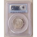 Lustrous 1942 union silver shilling PCGS AU58 (Only 2)