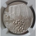2000 Wine Production silver R1 NGC PF69 UC